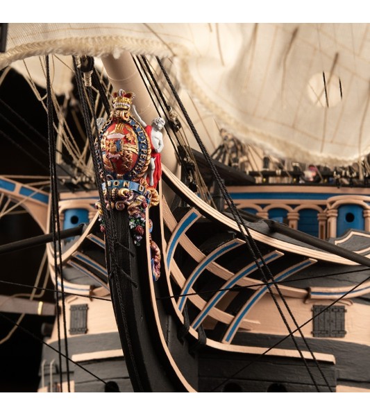 HMS VICTORY Ship of the Line Trafalgar 1805 - 1:84 - Wooden Scale Model Ship