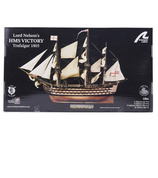 HMS VICTORY Okręt liniowy Trafalgar 1805 - 1:84 - Model statku w skali drewnianej