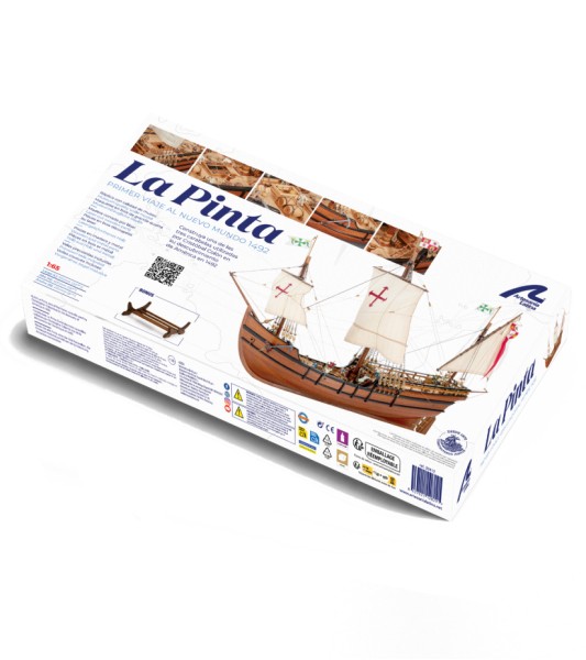 Caravel La Pinta. stavebnice dřevěného modelu lodi v měřítku 1:65