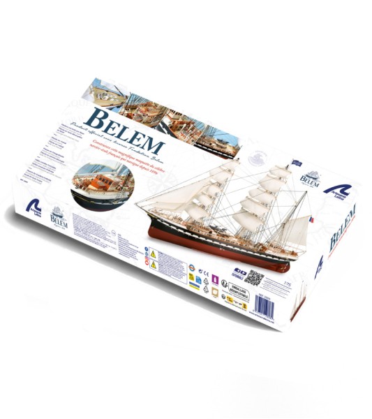 Französisches Schulschiff Belem 1:75, Holzmodellschiff