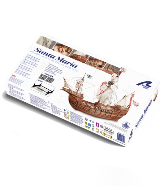 Santa Maria Karveel. Geschenkverpakking met model, figuren, schilderijen en gereedschap