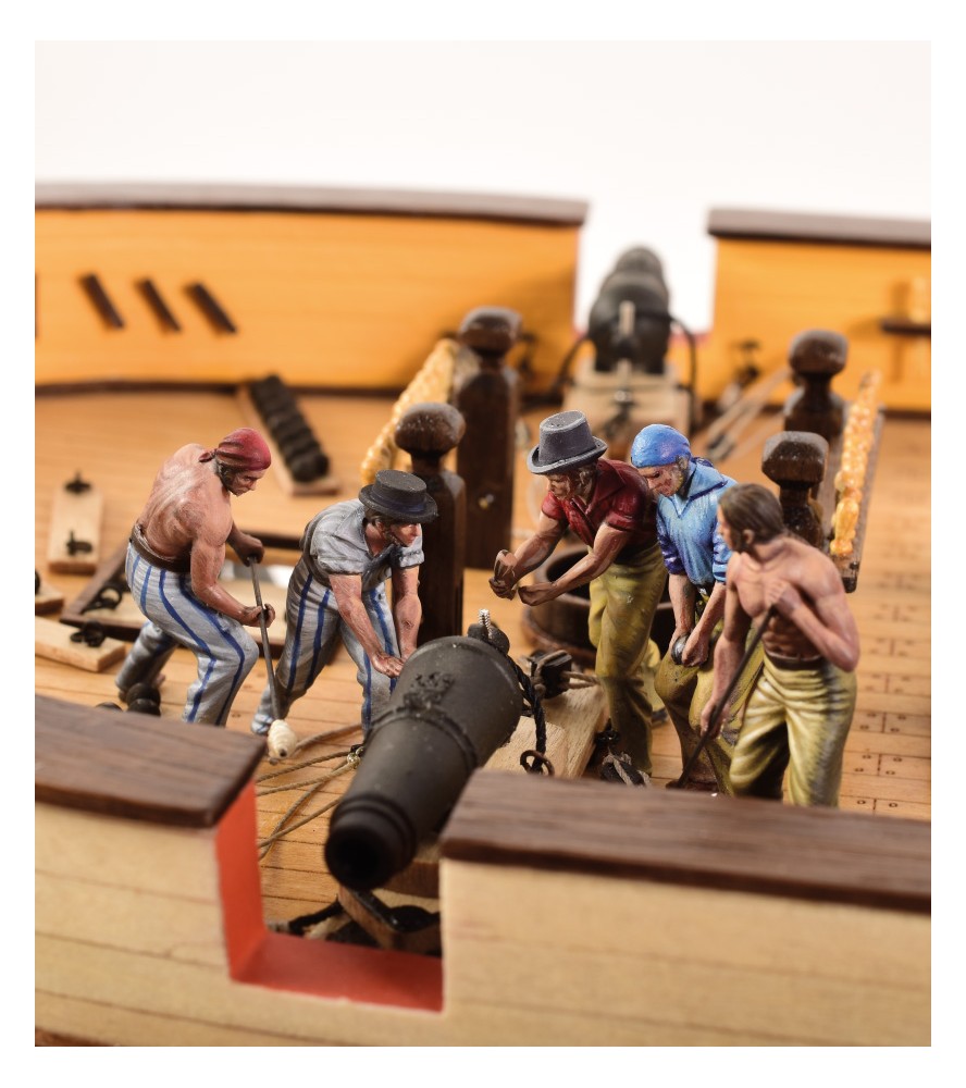 Set of 10 metal figures for ships: Gunners 1/48...