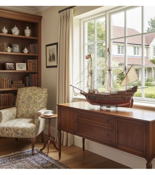 Galleon San Francisco II. Gavepakke med model, figurer, malerier og værktøj