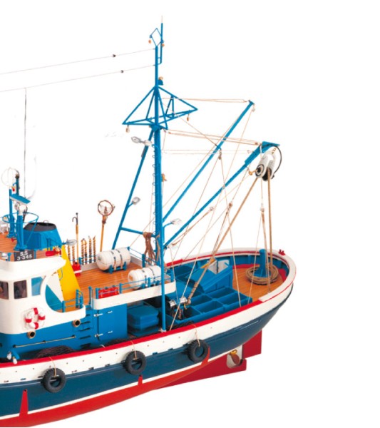 New Tuna Boat Marina II. 1:50 Wooden Model Fishing Boat Kit