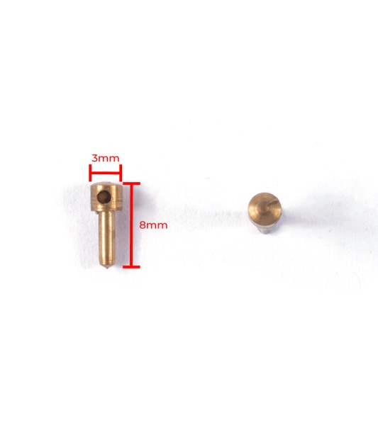 Candlestick with 1 Hole Diam. 3 x 8 mm (10 Pcs.)