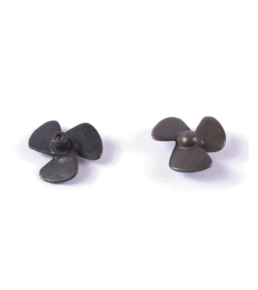 3-Blatt Metallpropeller 2,8 cm (2 Stück) für...