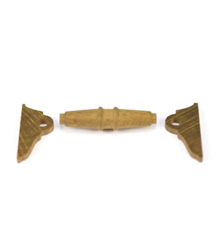 Capstan Horizontal Shape in Walnut Wood 30 mm for Ship...