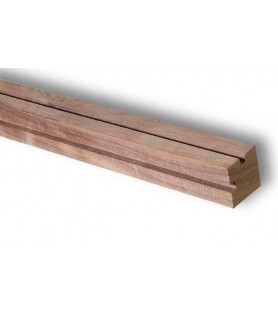 Moulure en Bois de Noyer pour Vitrine: 12 x 12 x 1000 mm