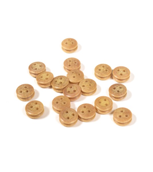 Deadeye in Boxwood Dia. 7 mm (18 kusů) pro modelování lodí