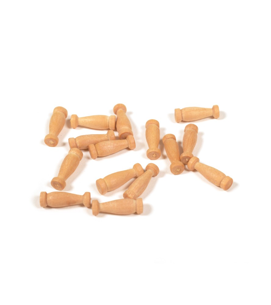 Columna de Madera de Boj 14 mm (15 Unids.) para...