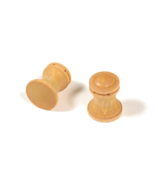 Cabestan Vertical Fraisé en Bois de Hêtre 16 mm (2 Unités) pour Modélisme Naval