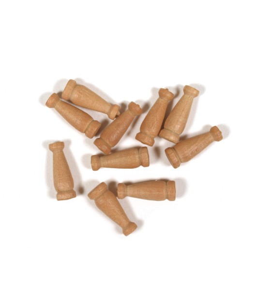 Colonne en Bois de Buis 16 mm (10 Unités) pour Modélisme Naval