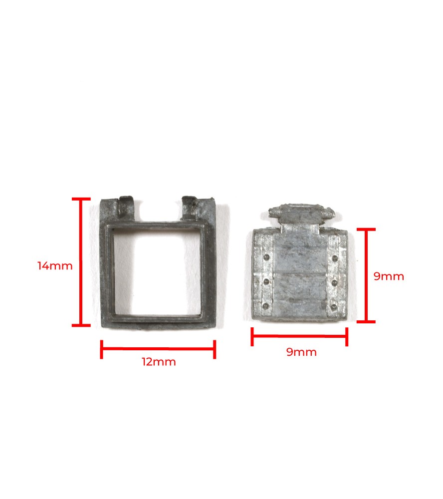 9 x 9 mm Pistoolhouderframe (3 stuks)
