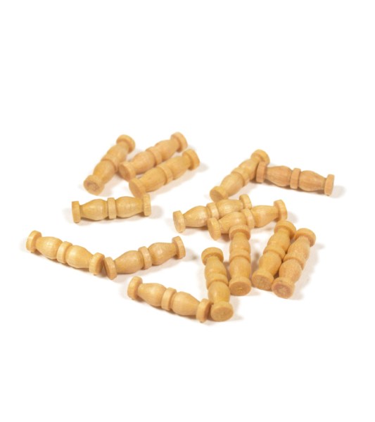 Dvojitý sloupek z buxusu 12 mm (15 kusů) pro modelování lodí