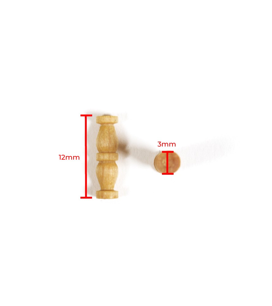 Podwójna kolumna z bukszpanu 12 mm (15 sztuk)...