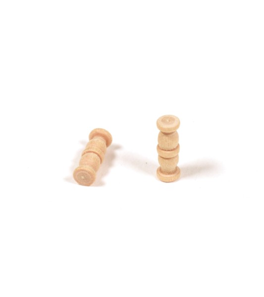 Podwójna kolumna z bukszpanu 10 mm (15 sztuk) do modelowania statków