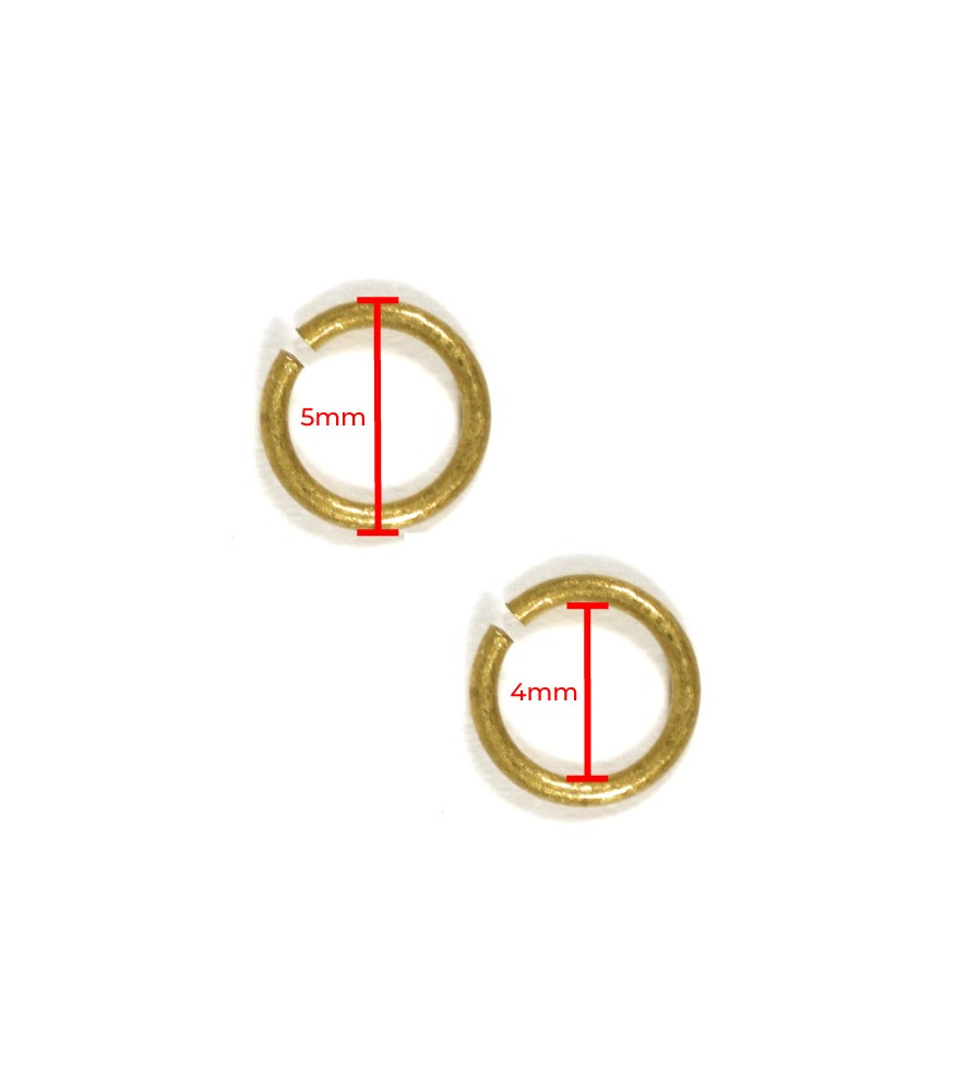 Pierścień mosiężny o średnicy 4 mm (100 sztuk)