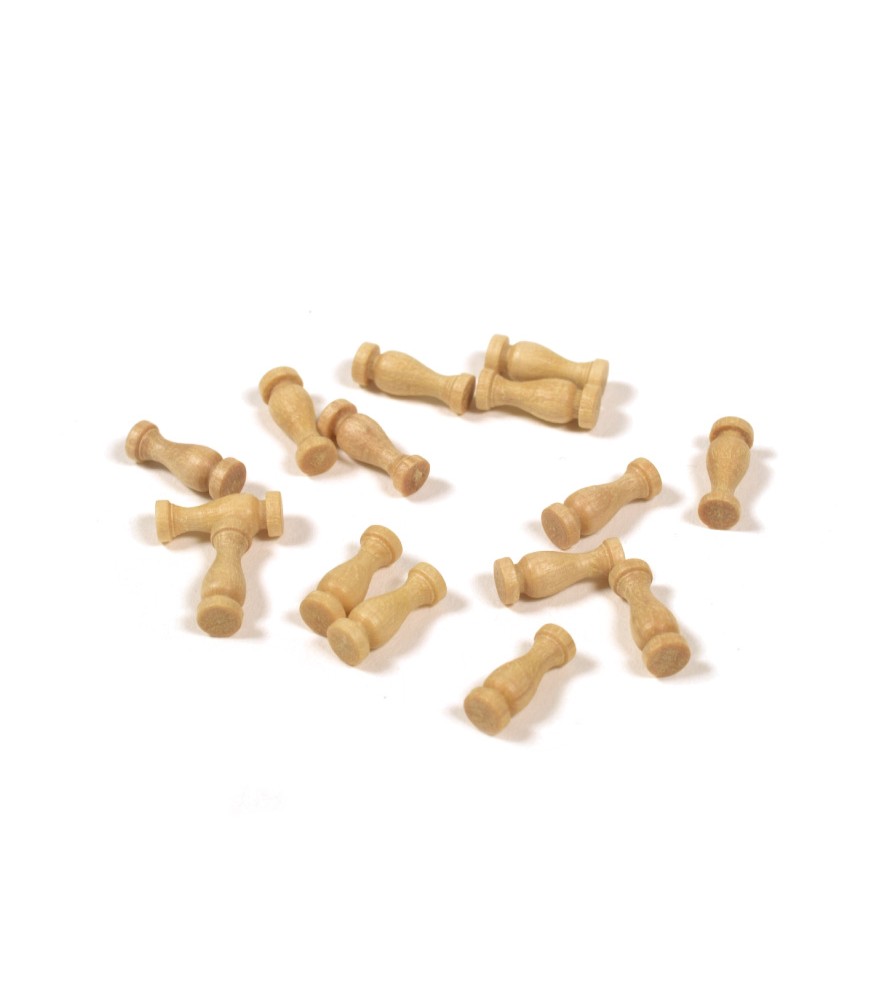Jednoduchý sloupek z buxusového dřeva 10 mm (8...