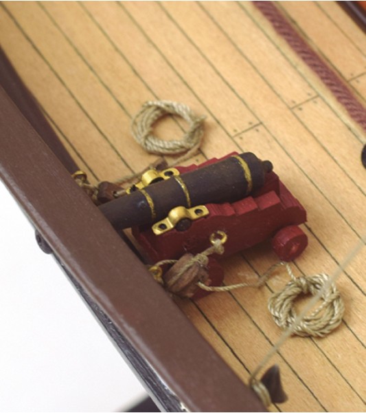 Goleta Americana HARVEY 1:60. Maqueta de Barco en Madera