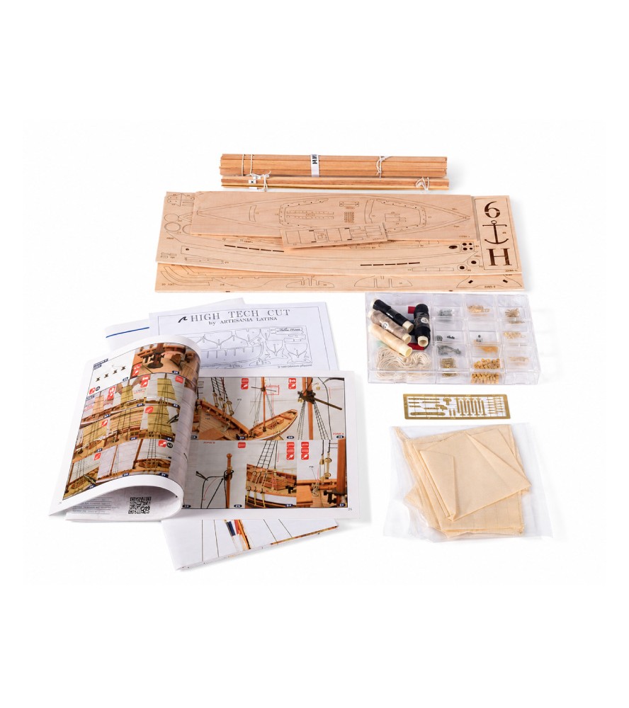 Kutter Jolie Brise 1:50, Holzmodellschiff