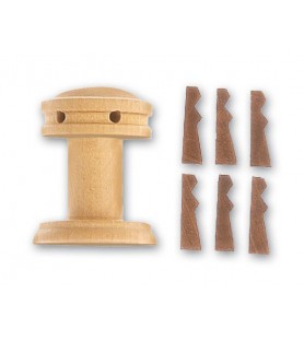 Capstan Vertical Shape in Beech Tree Wood 25 mm (1 Unit) & Capstan Whelps in Walnut