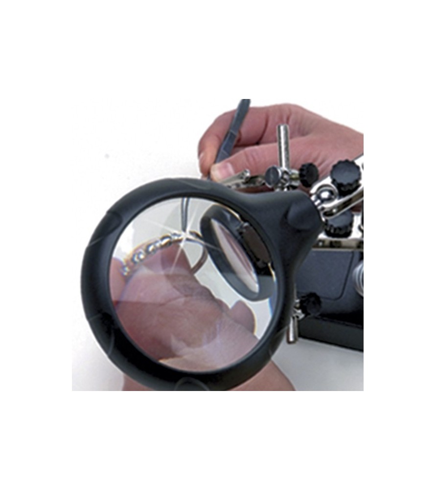 GELENKARM MIT LUPE MIT 5 LEDS NEU