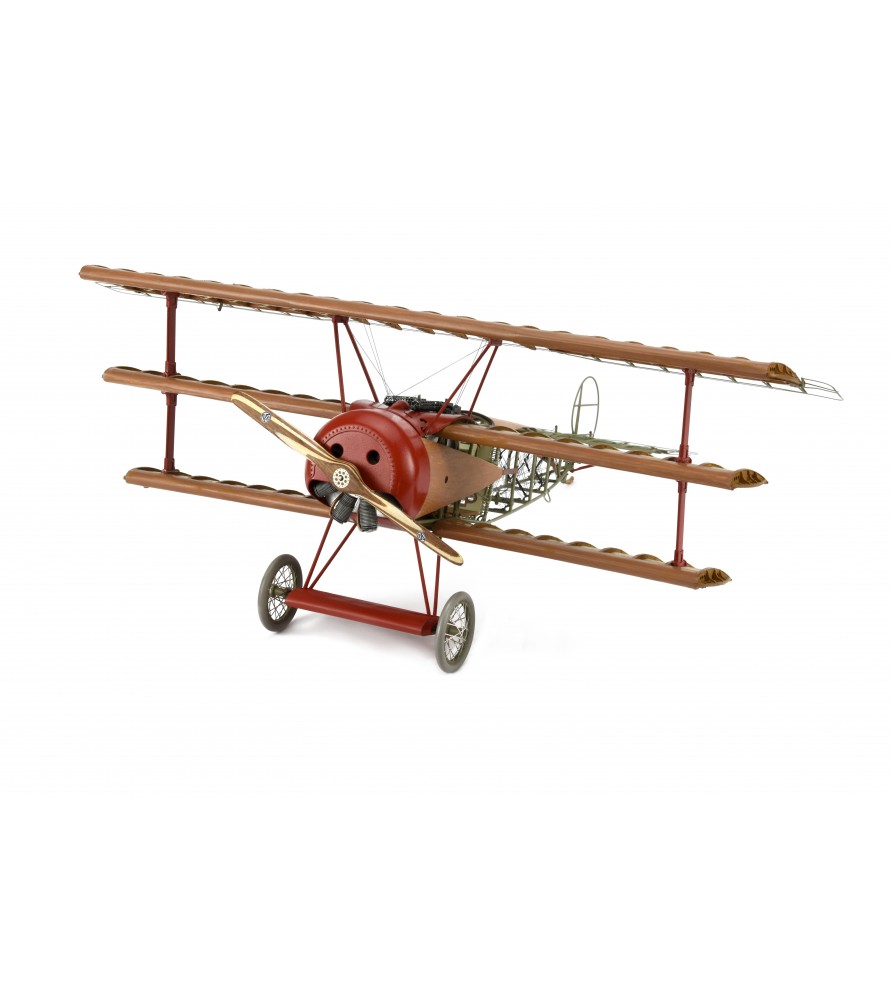 Aircraft Fokker Dr I. 1:16 Wooden and Metal Fighter Model 1