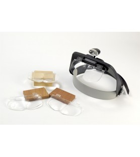 Professionelle Lupenbrille mit 2 LED-Leuchten und 4... 2