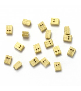 Dobbeltblok i buksbom 3 mm (18 enheder) til modelskibe