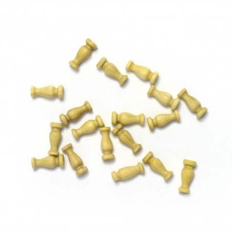 Colonna in bosso 8 mm (18 pezzi) per modellismo navale