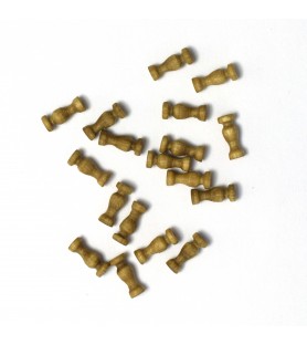 Colonne en Bois de Noyer 8 mm (18 Unités) pour Modélisme...