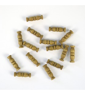 Dubbele walnoot houten kolom 12 mm (15 stuks) voor...