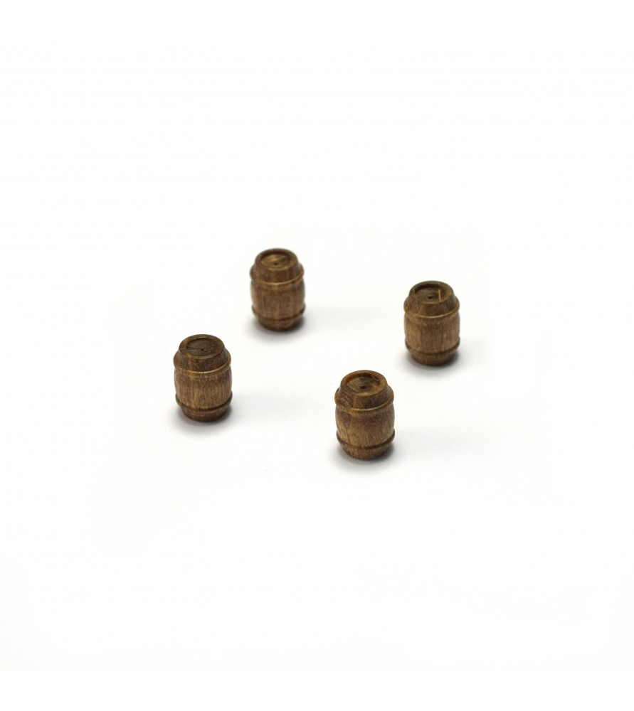 Tonneau en Bois de Noyer 8 mm (4 Unités) pour...