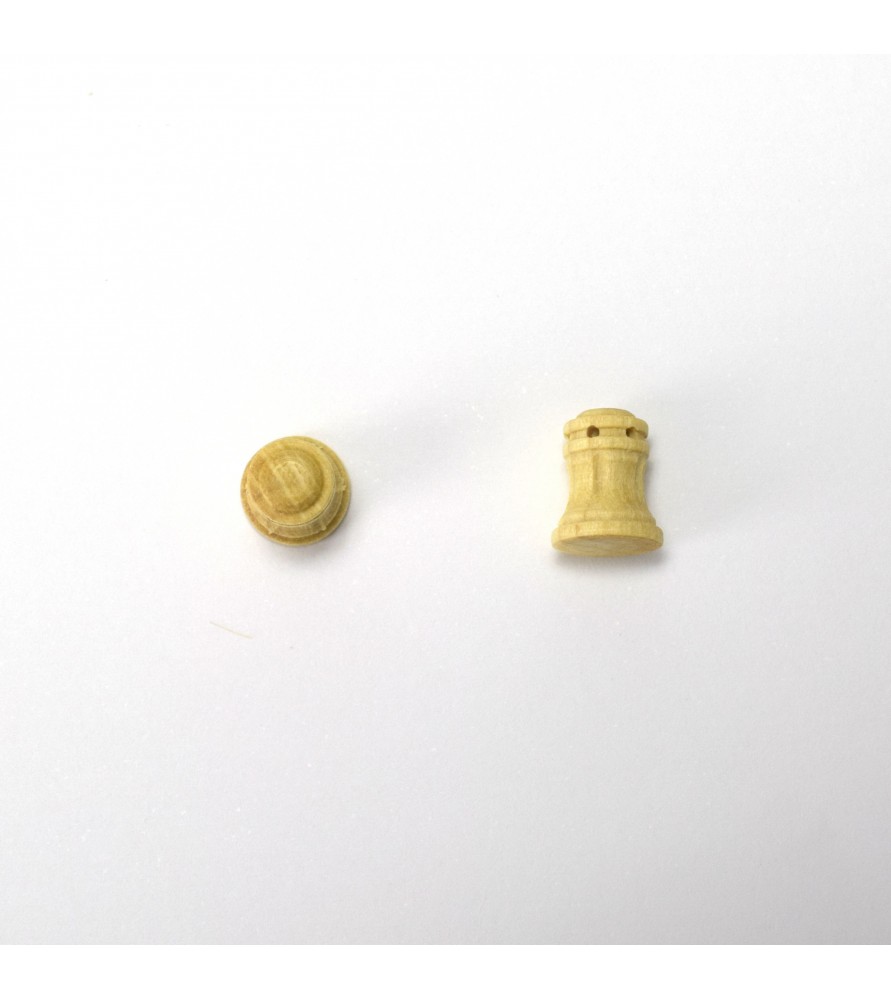 Cabestan Vertical Fraisé en Bois de Hêtre 10 mm...