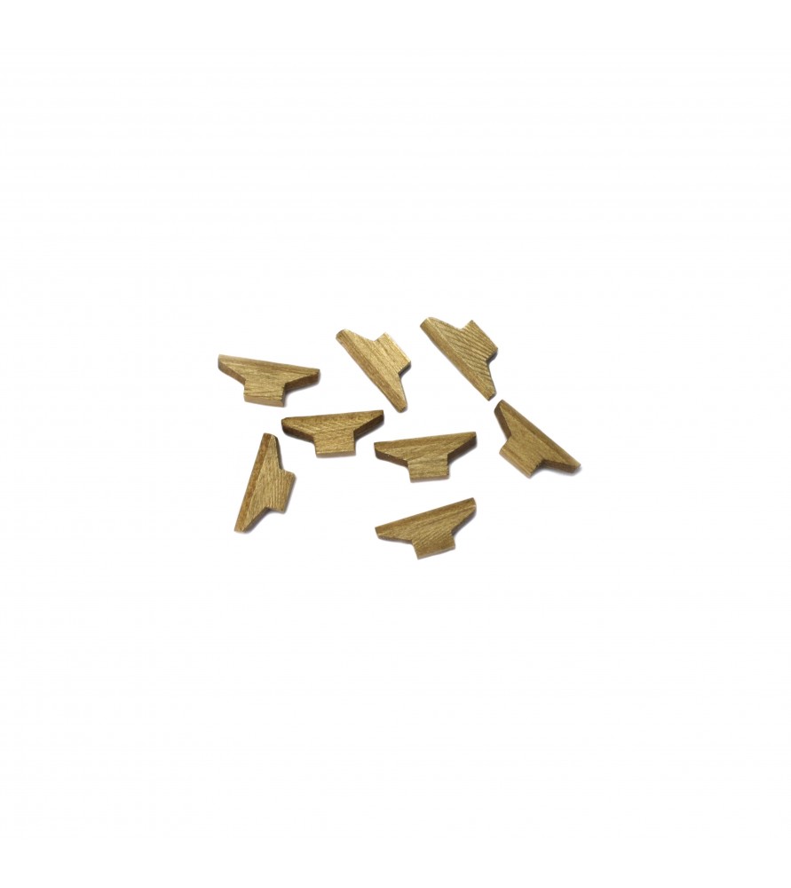 Acessórios de modelação naval à escala: gancho de nogueira 6x12 mm