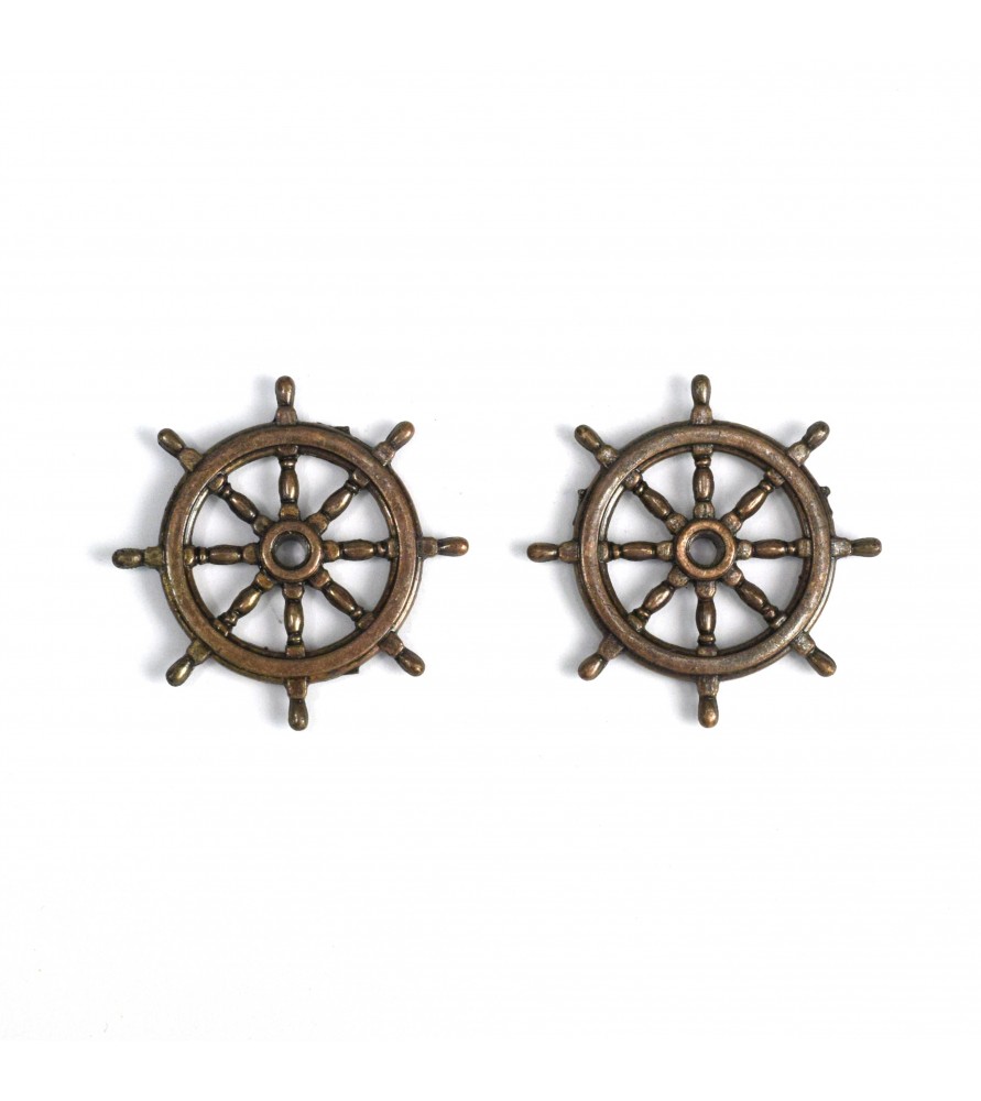 Roda de leme metálica de 30 mm para modelos de...