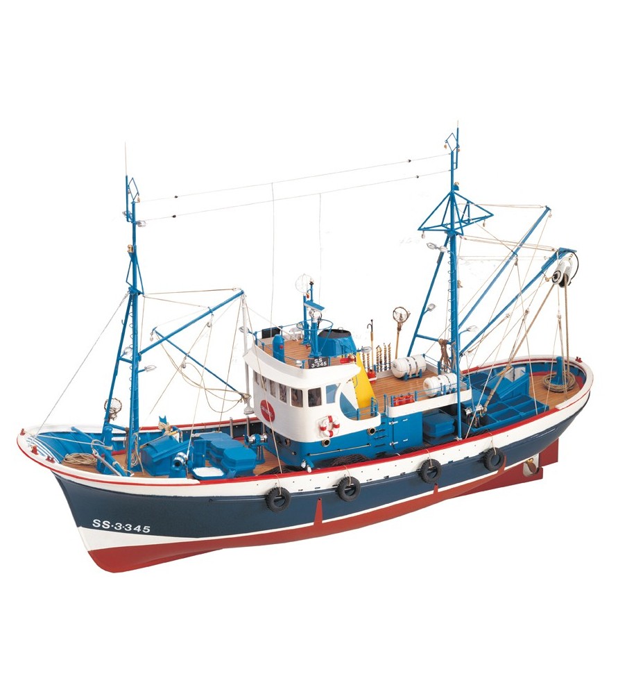 Houten modelschip: Vissersboot Marina II 1:50 1