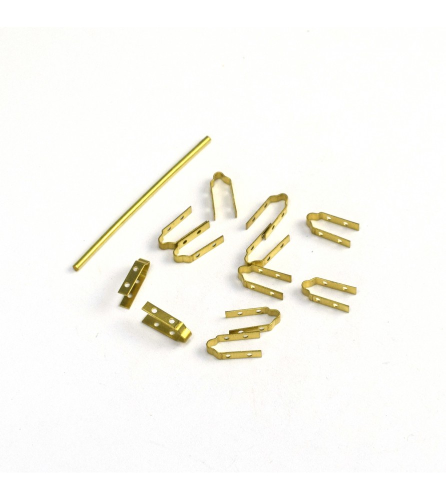 Mosiężny zawias steru kierunku 10x4,5 mm (12...