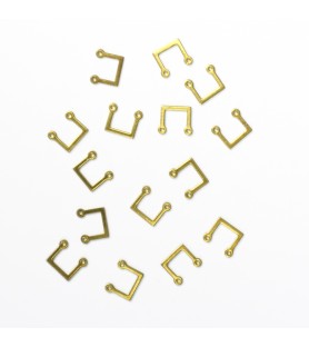 Candelero en 'U' 7 x 7 mm con 2 Orificios (15 Unids.)