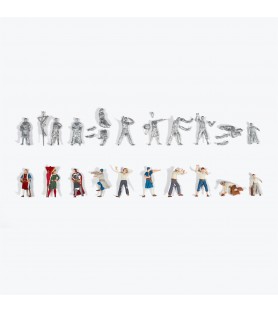 Набор из 10 металлических фигурок: Каравелла Санта Мария 2