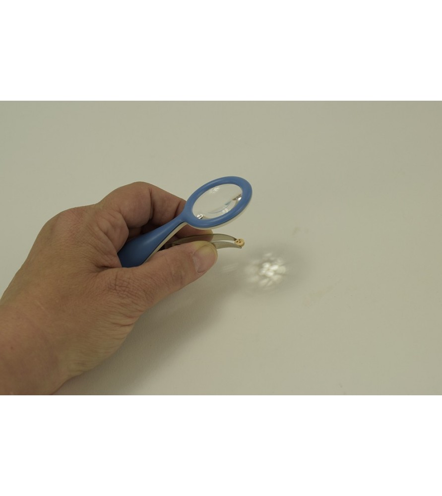 Pinza de Precisión con Lupa