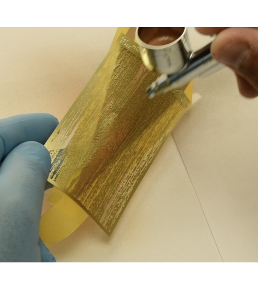 Micro Stencil para simulação de madeira com...