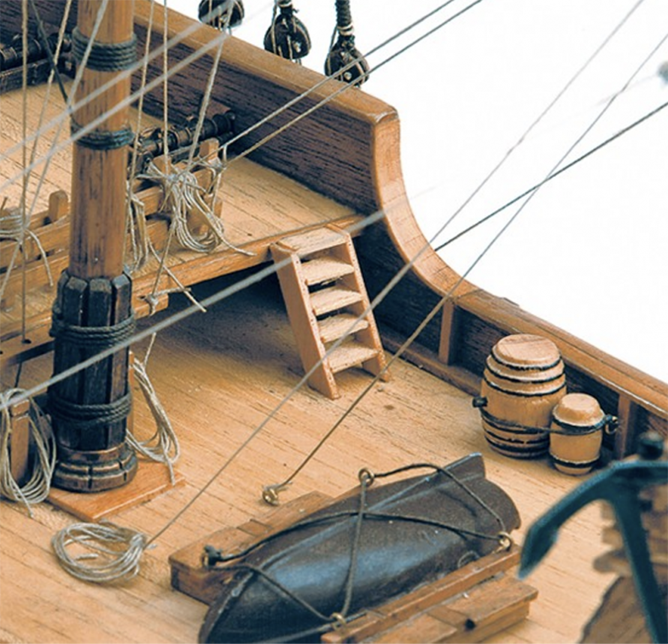 Treppe aus Lindenholz für 6 Stufen (2 Stufen /...