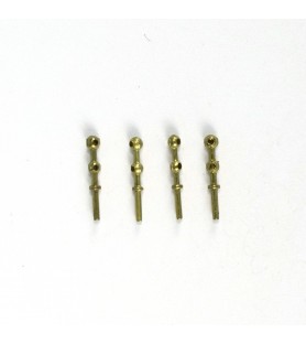 Stivere med 2 huller diam. 2 x 14 mm (4 enheder)