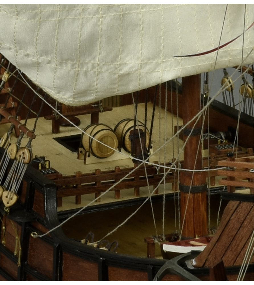 Buxushoutvat 18 mm (2 st.) voor scheepsmodelbouw