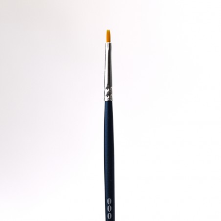 Plochý kartáč ze syntetických vlasů - 000