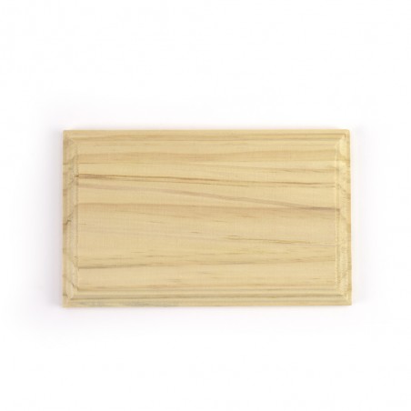Podstawa wystawowa z litego drewna sosnowego o prostokątnym kształcie (7.08''x4.33'' / 180x110mm)