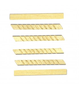 Escalier en Bois de Tilleul pour 6 Marches (2 Escalier / 4 Pièces Latérales) pour Modélisme Naval