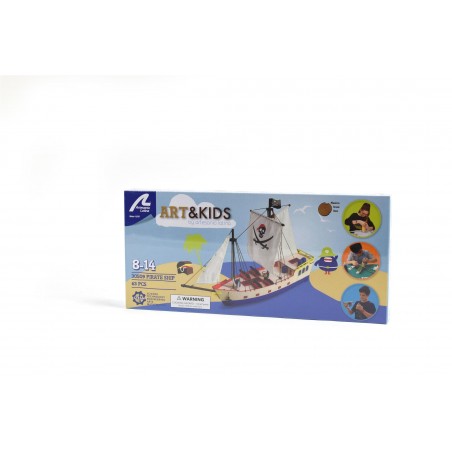 Holzmodell für Kinder +8: Piratenschiff