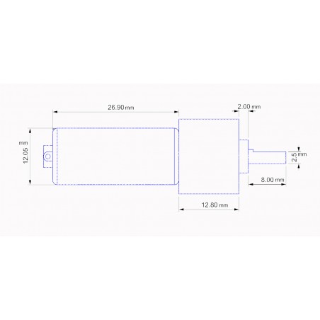 Mikro-Motor mit niedriger Drehzahl für Modellbau und DIY